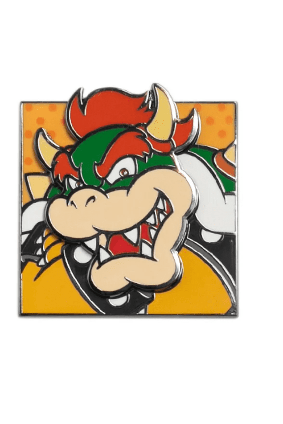 Super Nintendo World Bowser Face Pin New With Tag