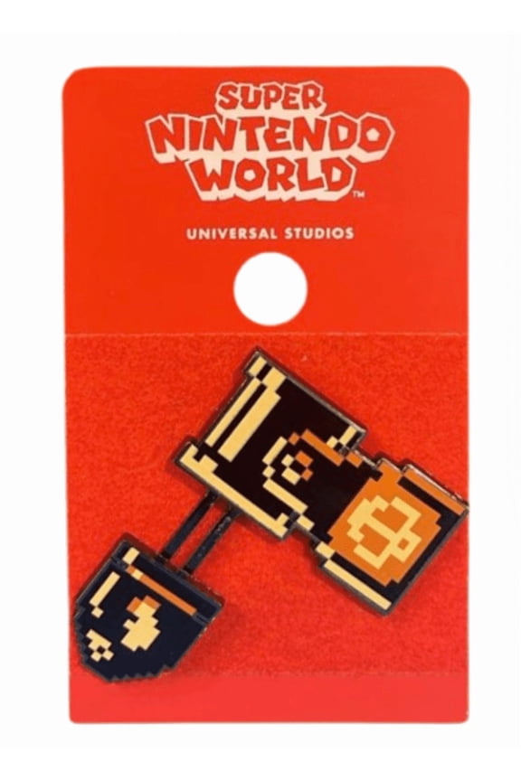 Super Nintendo World Enamel Lapel Pin New With Card