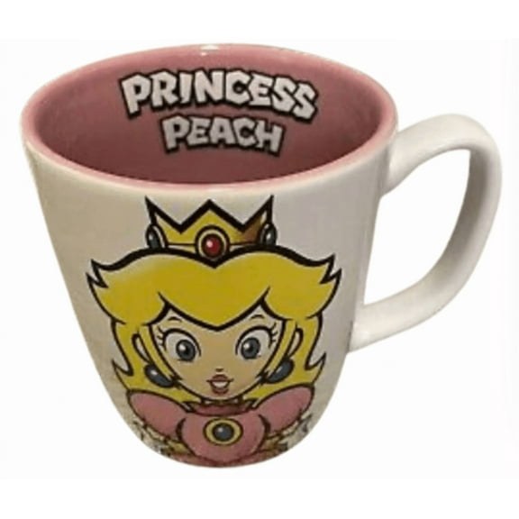 Universal Studios Super Nintendo World Princess Peach Coffee Mug New With Tag