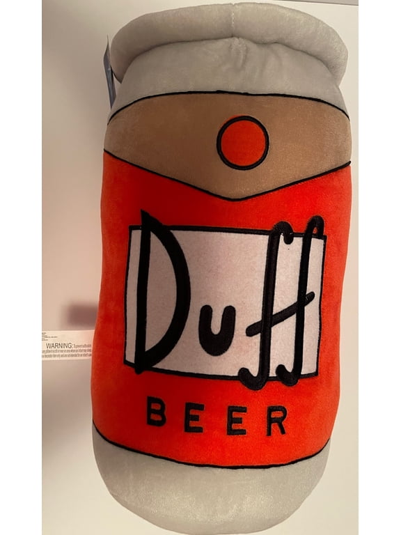 The Simpsons Duff Beer Can Plush Pillow New