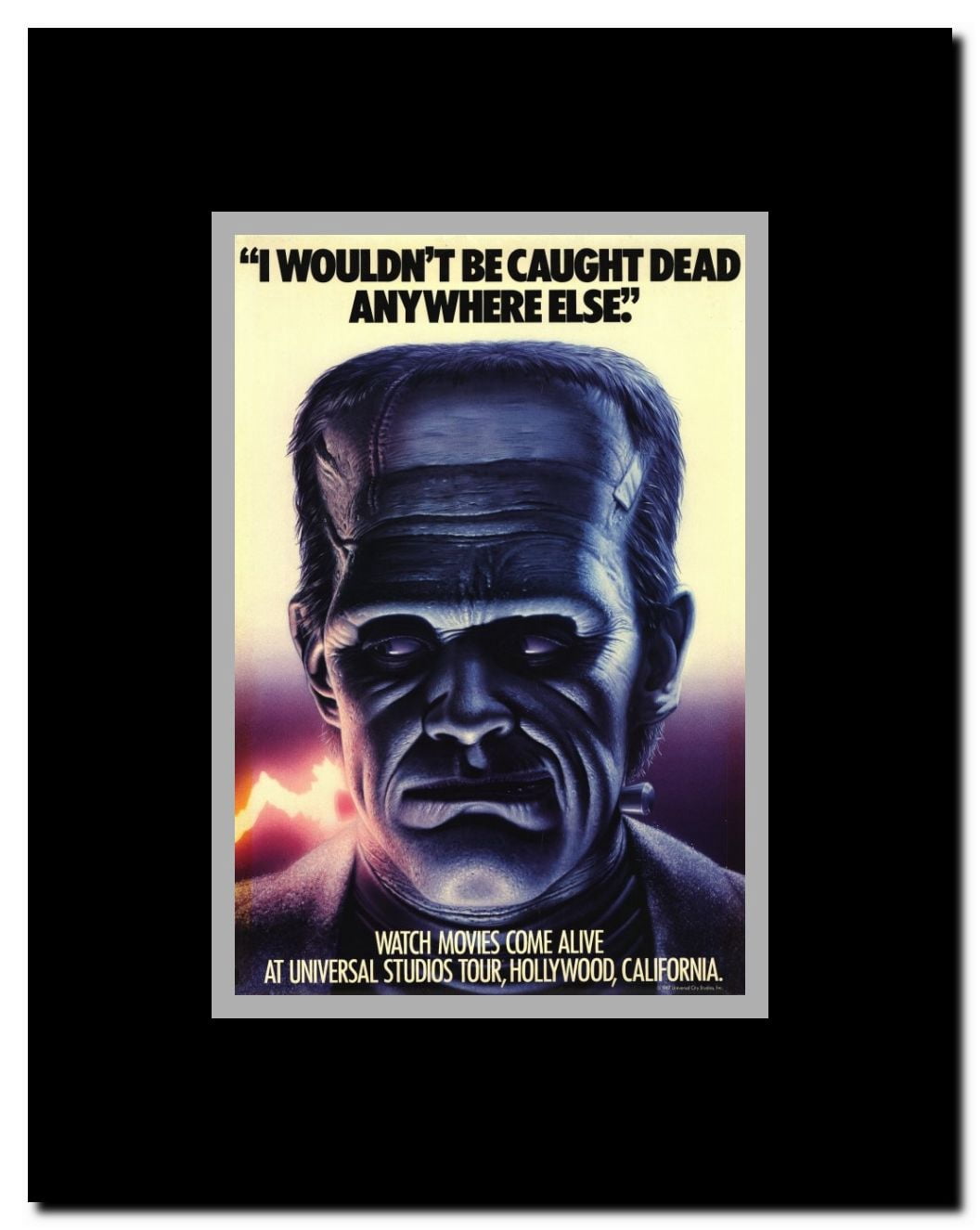 Universal Studios Tour Framed Movie Poster