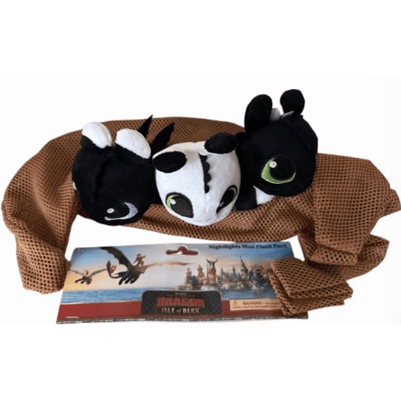 Universal Studios Train a Dragon Nightlights Mini Plush Pack Sling New With Tag