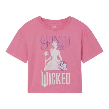 Universal Studios Wicked Glinda Boxy Drop Shoulder T-Shirt Toddler to Big Kid