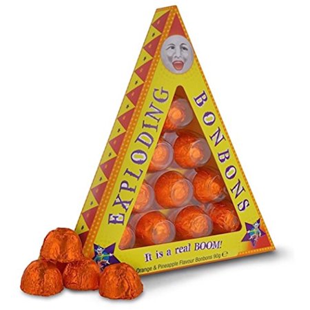 Universal Studios Honeydukes Emporium Exploding Bon Bons Orange & Pinapple Flavored 10 Piece 3.25 Oz
