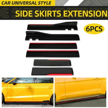 Side Skirt SCITOO Universal Black Style Rocker Splitters Diffuser Winglet Wind 47 24 4 Left And Right Rocker Panel Side Skirts