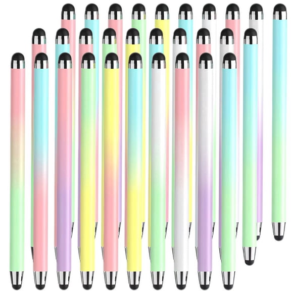 Beteliva 30-Pack Dual-Use Silicone Stylus for Touch Screens - 2-in-1 Silicone Tips (8mm & 6mm) for Learning, Writing - No Charging Required, Zero Delay