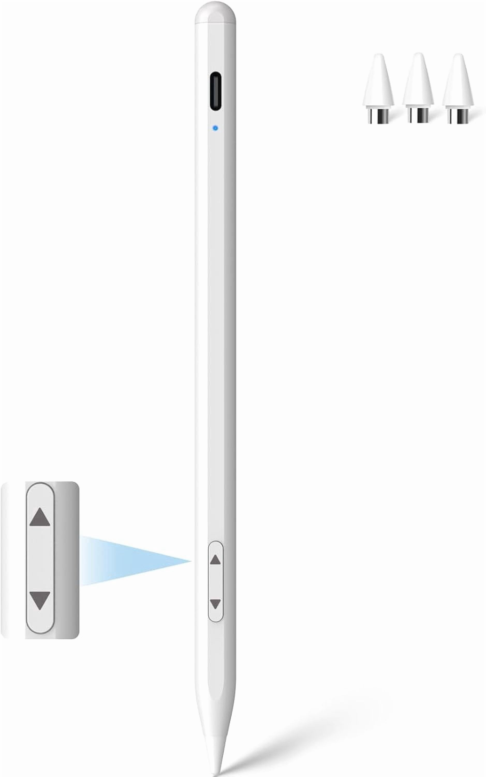 Universal Stylus Pen for Apple iPhone & Android & iPad, 2X Fast Charge Active Stylus Pencil for All Touch Screen, High Sensitivity Capacitive Stylus for Smartphone Apple Watch Tablet-White