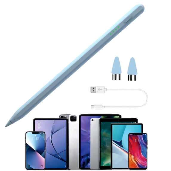 Universal Stylus Pen Compatible for IOS & Android, Tablets Smart Phones Stylus Pen for iPhone/iPad 2018-2025,Android Phone/Pad for Painting & Writing Capacitive Pencil,Blue