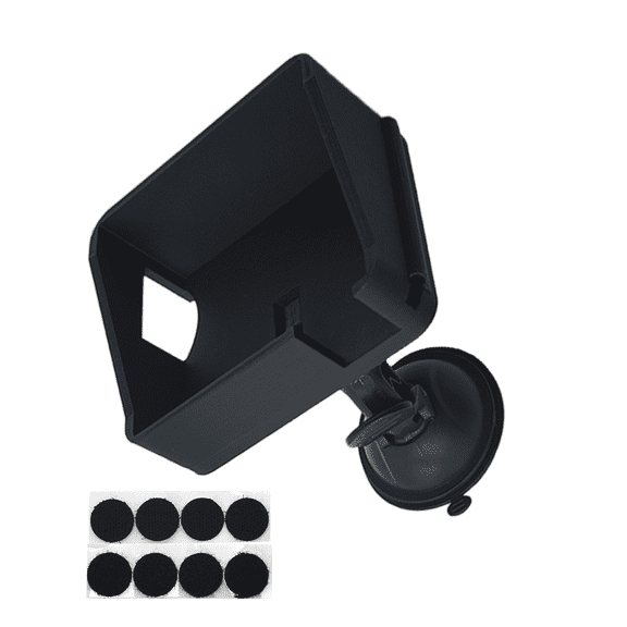 Universal Suction Cup Mount for Holley 3.5" Terminator/Sniper - Sun Visor Compatible Car Screen Holder, Anti-Slip Base (Fits 3.5" Screens)