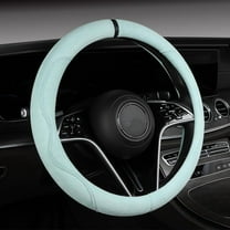 Universal Suede Car Steering Wheel Cover, Sweat Absorbing, Anti Slip, Comfortable, Breathable car Handle Cover, Blue