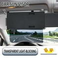 thumbnail image 1 of Universal Sun Visor Extender for Car Sunshade Extension Adjustable Shield Anti Glare Car Interior Accessories, 1 of 8