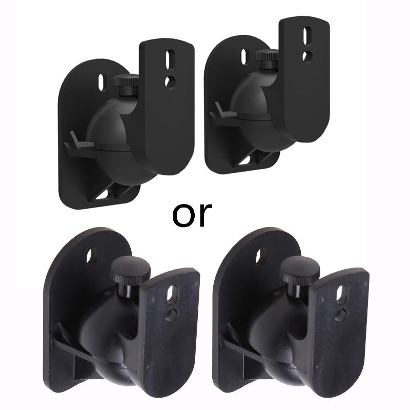 Universal Surround Small Satellite Ceiling Speaker Brackets 1Set Black
