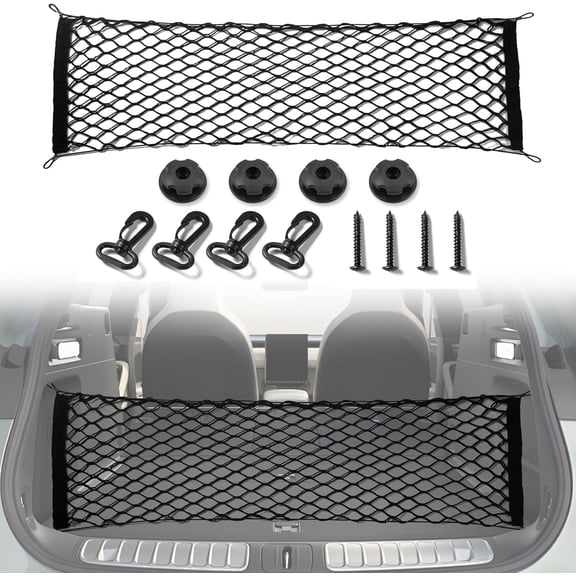 Universal Suv Cargo Net Organizer Trunk Net for Suv Camping Accessories Car Net for Trunk (43.3x15.8 inch)