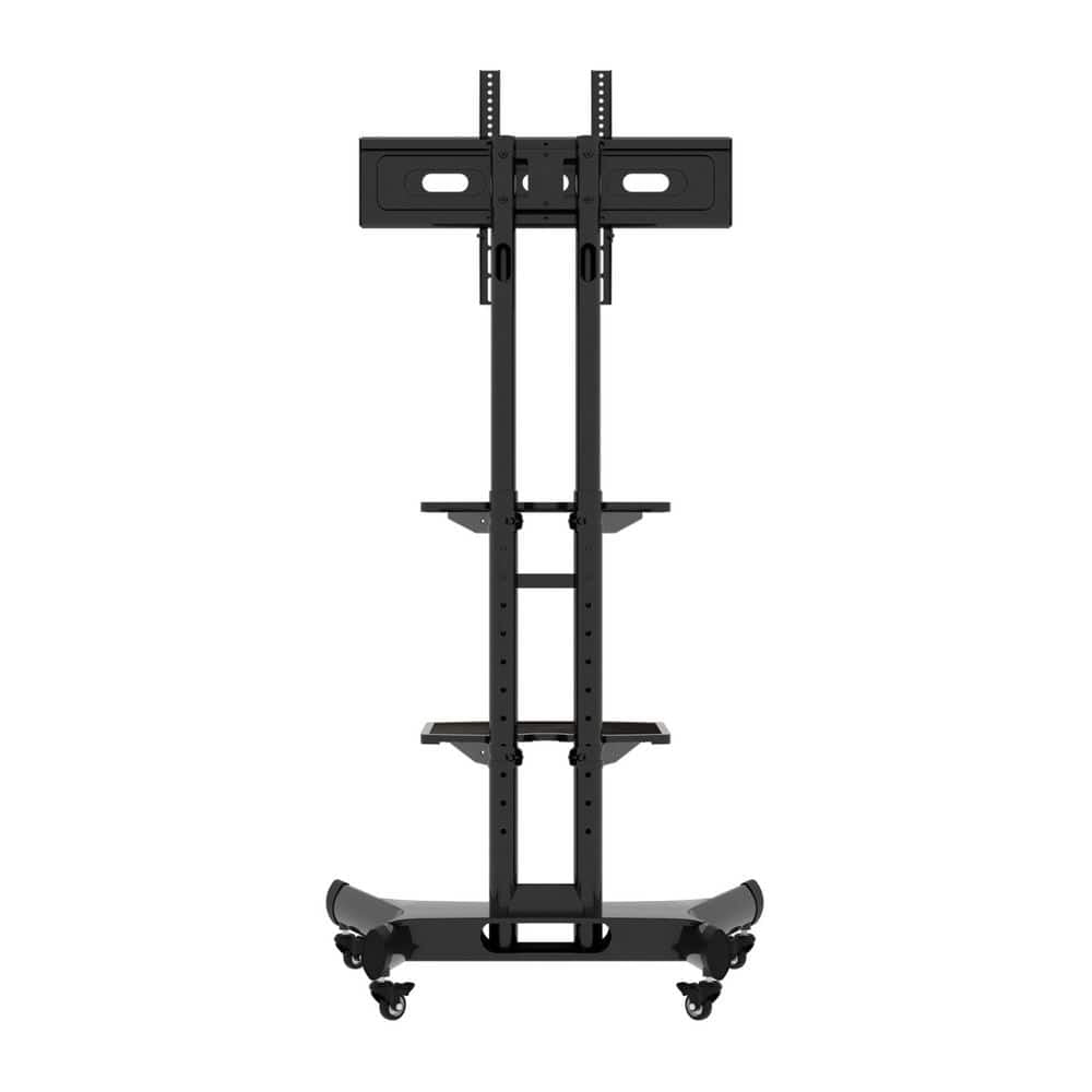 Universal Swivel TV Stand for 32-80 in. Black Height Adjustable Table ...
