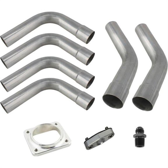 Universal T4 Single Turbo Up-Pipe Hot Side Exhaust Crossover Kit