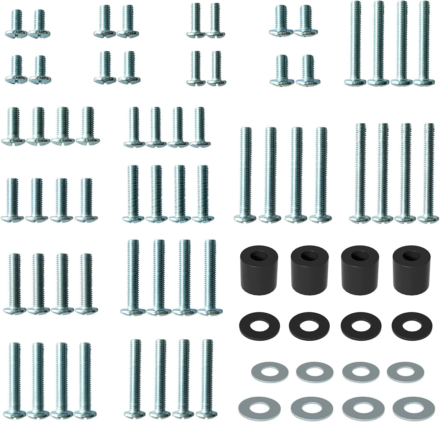 Universal TV Mounting Hardware Kit Includes M4, M5, M6, M8 TV Wall