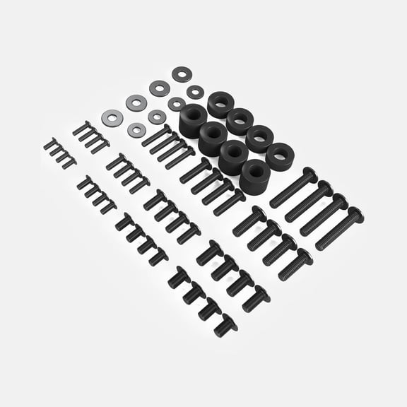 Universal TV Mounting Hardware Kit Set with Box, Includes M4 M5 M6 M8 Screws, Washers, Spacers, Replacement Screws for TV VESA Mounting, Fit Most Flat/Curved TV/Monitor