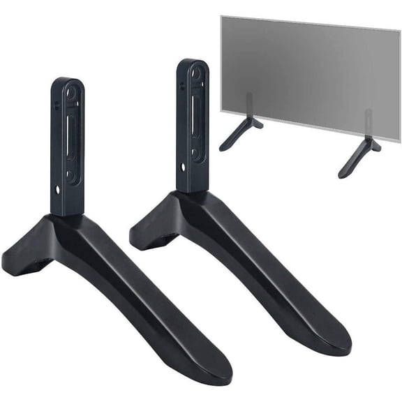 Universal TV Pedestal Stand Feet, Replacement TV Base Support Legs, Desktop Mount Brackets Fit 32-65 Inch Television Sets