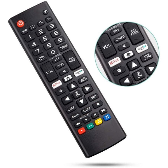 Universal Replacement Remote Control – Compatible with LG Smart LCD LED OLED UHD HDTV Plasma 3D 4K TVs (AKB74915305, 50UH5500)