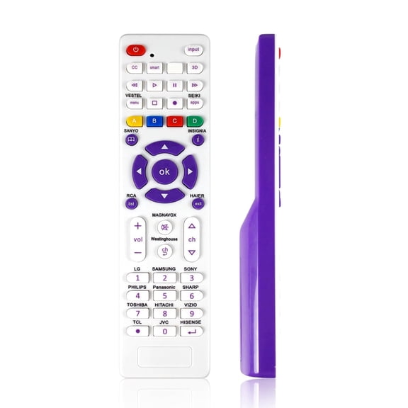 Universal TV Remote Replacement for Samsung LG TCL RCA Vizio Philips Hisense Sanyo JVC Panasonic and More, LED LCD Smart TV Remote Control