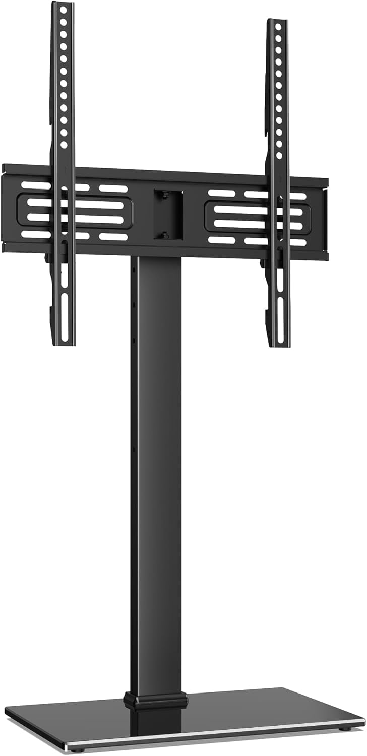 Universal TV Stand for 3270 inch TVs, 8 Level Height Adjustable Tall