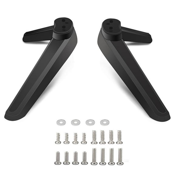 Universal TV Stand Base for Televisions with 17mm-20mm Mounting Holes, Safe, Reliable, and Easy to Install, Made of Plastic and Metal Screws