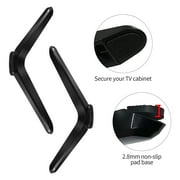 Universal TV Stand Legs, 2Pcs Table Stand Base Replacement Legs for 32-55inch LCD LED OLED TV, Black