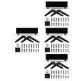 thumbnail image 1 of YEAHIBABY Plastic Mounting Bracket for 32-55 Inch Tvs, Stable Support, Easy Install, 8Pcs, 1 of 8