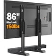 thumbnail image 1 of RTVR Universal Table Top TV Stand Base Height Adjustable for Most 37 to 86 inch LCD LED Screen, Tabletop TV Mount Stand, 1 of 7