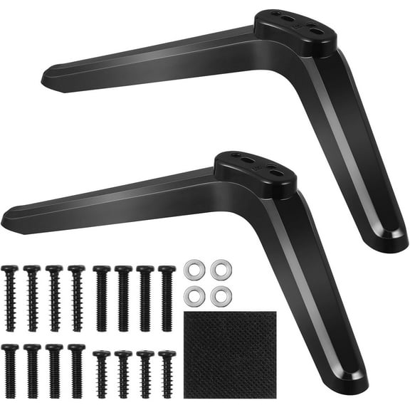 FRCOLOR Plastic TV Bracket Mounts, Universal Black Stand for Decor, Stable Support, Easy Install