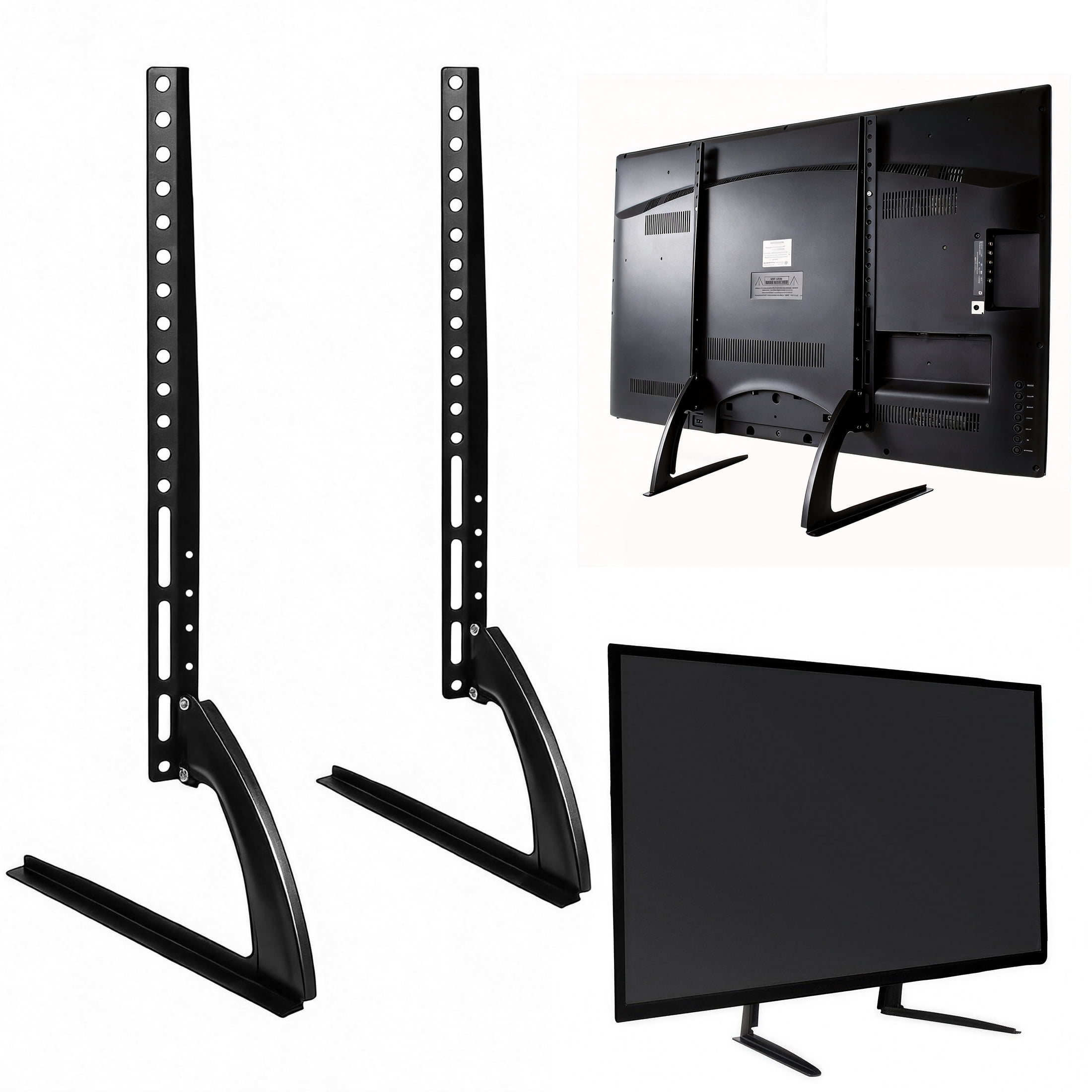 GARITIN Universal Table Top TV Stand, Replacement TV Base Legs for 37-75 Inch Flat Screen TV