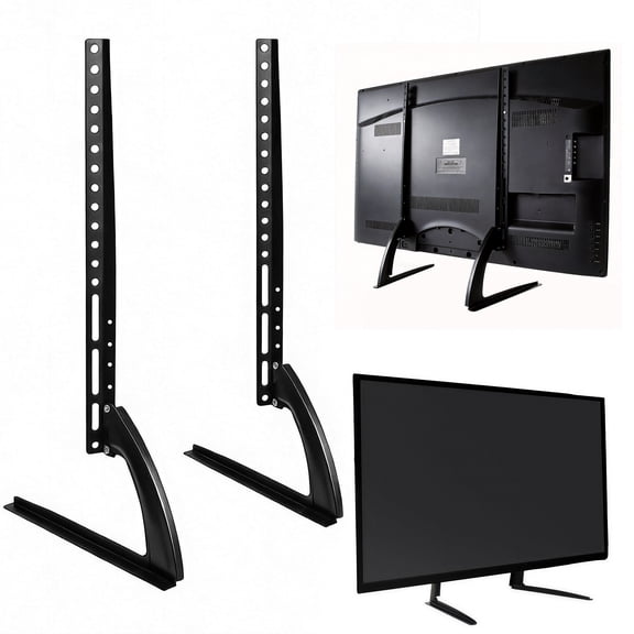 GARITIN Universal Table Top TV Stand, Replacement TV Base Legs for 37-75 Inch Flat Screen TV
