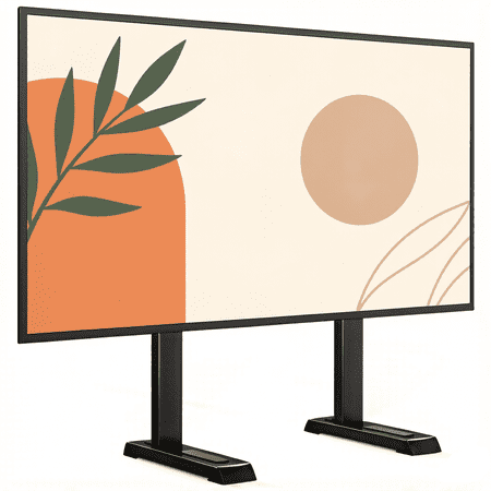 Universal Table Top TV Stand Base, Height Adjustable for Most 37-86 Inch LCD LED TVs