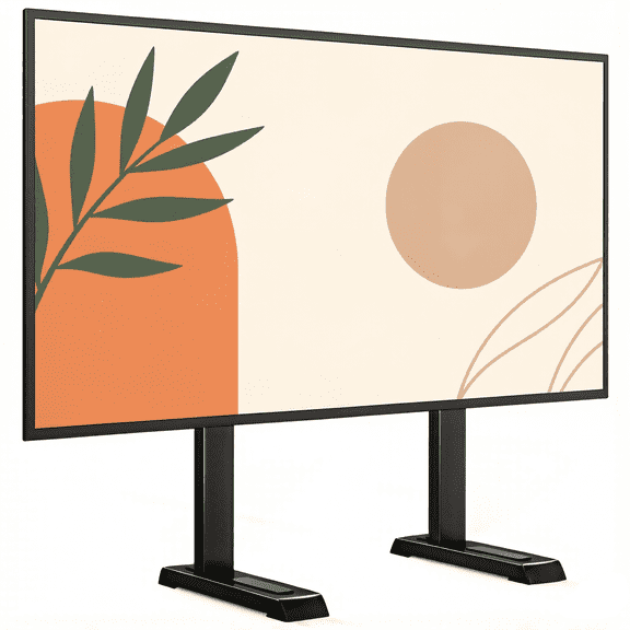 Universal Table Top TV Stand Base, Height Adjustable for Most 37-86 Inch LCD LED TVs