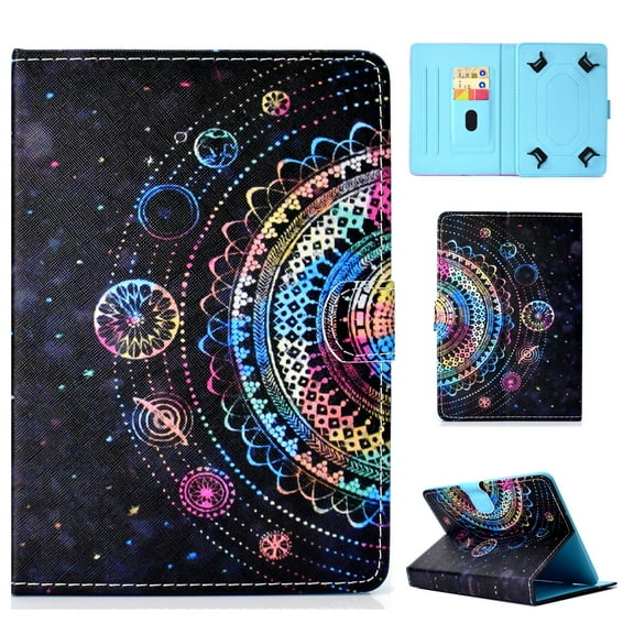 Universal Tablet Case 6-7 inch, Allytech Folio PU Leather Stand Protective Case Cover with Magnetic Closure [Card Slot Wallet Case] for All 6-7 inch Android Windows IOS Tablet PC, Horoscope