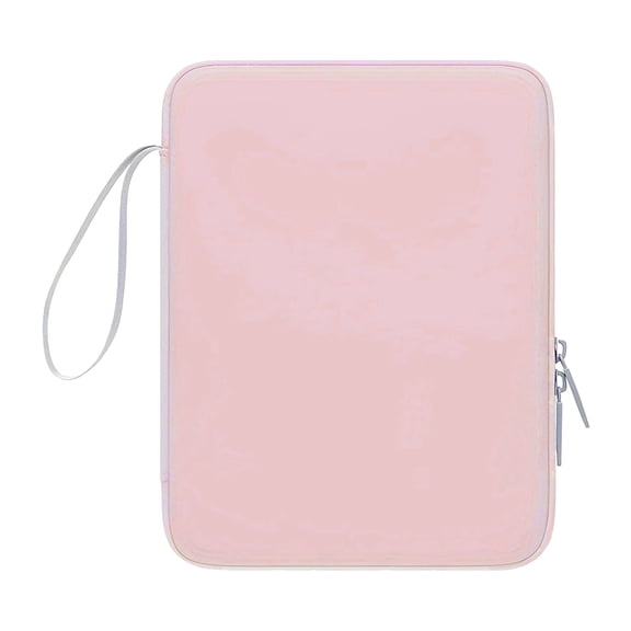 Universal Tablet Sleeve Case for 10.1 Inch Android Tablets - Lightweight Polyester Laptop Bag with Large Capacity for Notebooks & Accessories - Pink
