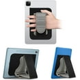 thumbnail image 1 of Universal Tablet Stand Adjustable Hand Strap Holder, Detachable Padded Hook & Loop Fastening Handle Grip with Adhesive Patch for iPad/Galaxy Tab & All 7-11" Tablets, Gray, 1 of 8