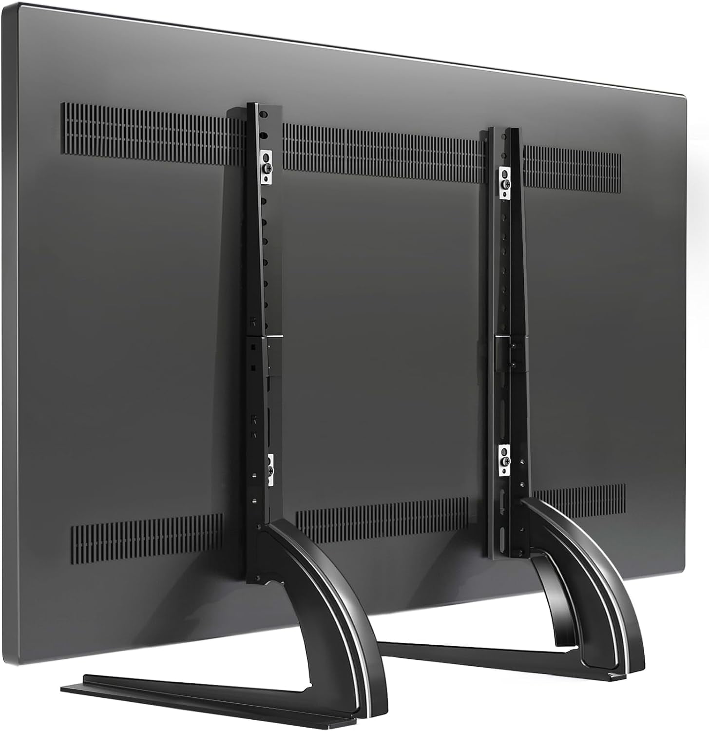 Universal Table Top TV Stand Mount for 27 30 32 37 40 43 47 50 55 60 65 Inch LCD LED Flat/Curved Screen TVs, Height Adjustable TV Legs, Strong TV Base Holds up to 88 lbs, Max VESA 800x500mm
