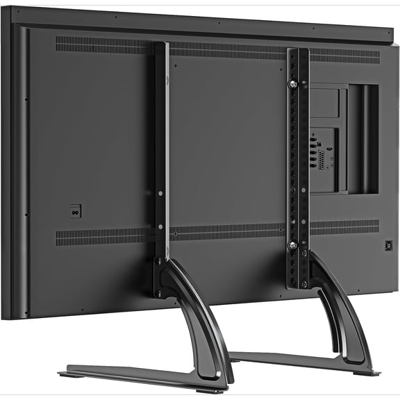 Universal Tabletop TV Stand for 27-55 Inch Flat & Curved LCD LED Plasma TVs, Height Adjustable Replacement TV Base Legs, Supports Up to 88lbs, Max VESA 800x400mm