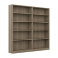 thumbnail image 1 of Universal Tall 5 Shelf Bookcase in Ash Gray (Set of 2) - Engineered Wood, 1 of 8