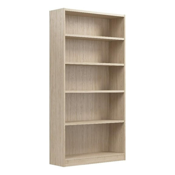Universal Tall 5 Shelf Bookcase in Natural Elm - Engineered Wood