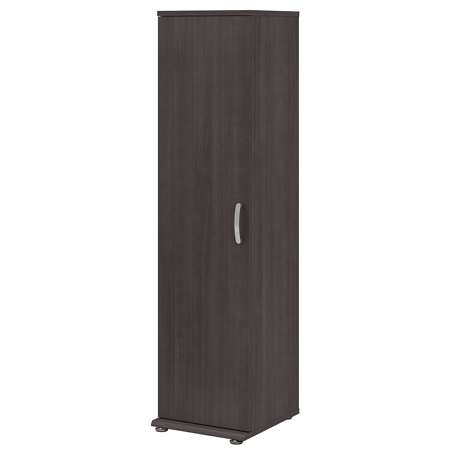 Universal Tall Narrow Storage in Storm Gray Engineered Wood
