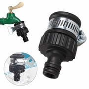 Universal Tap Connector To Garden Hose Pipe Mixer Kitchen Bath Tap Adapter, Adjustable Stainless Steel Clip