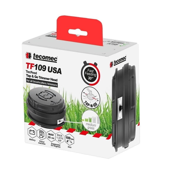 Universal Tap & Go Trimmer Head Compatible with Stihl, Husqvarna, Ryobi, Echo, Toro, RedMax