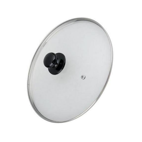 5.9" Glass Slow Cooker Lid, Replacement Round Glass Lid, Universal Tempered Glass Lid with Sturdy Handle for Frying Pans, Thickened and Transparent Cookware Cover