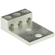 Universal Terminal, 3 Conductor Lugs, 14 Str. - 1/0 Str. Aluminum Or Copper Wire Range With 2 Pad Hole, 3/8" Stud Hole, 1.94" Width, 2.91" Length, 0.88" Height, 0.25" Thick, 50Lb Recommended