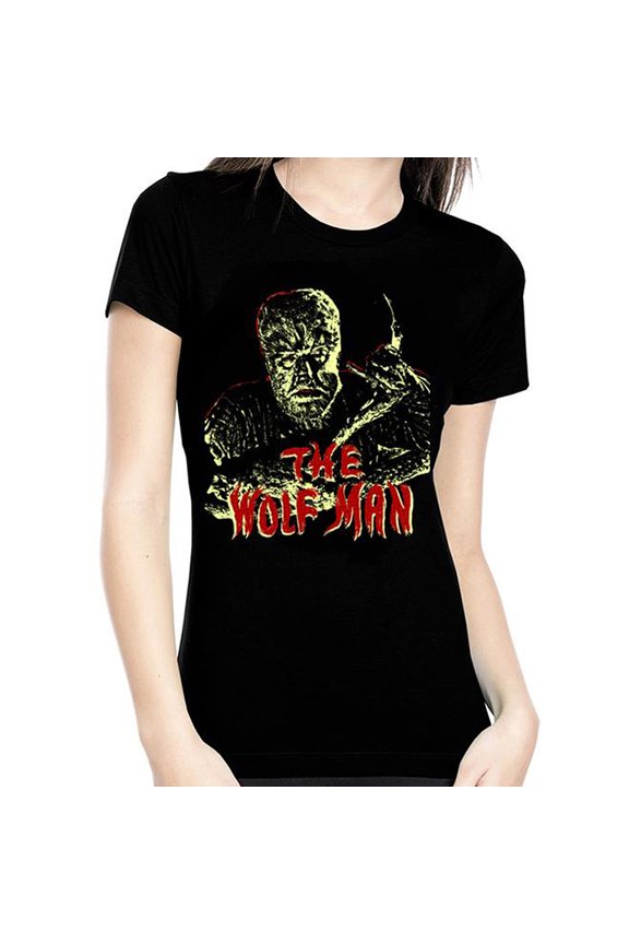 Universal The Wolf Man Glow in The Dark Juniors T-Shirt XL