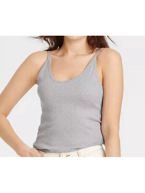 Universal Thread/Good Co. Ladies Gray Ribbed Camisole, Size 2X