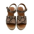 thumbnail image 1 of Universal Thread Morgan Espadrille Wedge Sandal Grey Snake Print US Women's 6W, 1 of 8