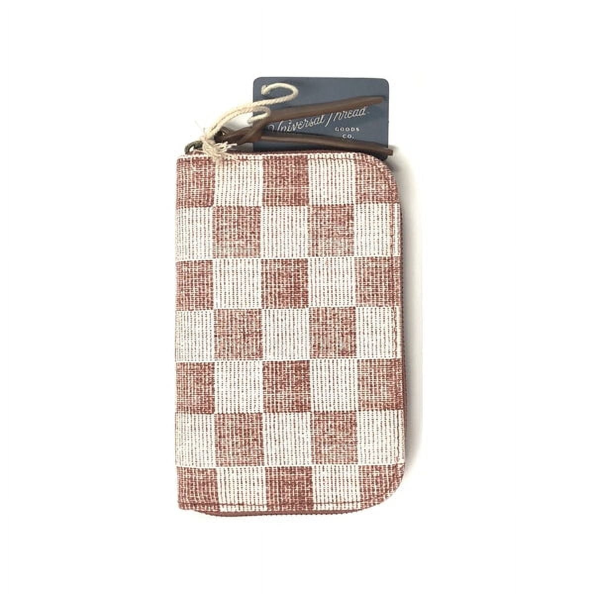 Universal Thread Small Checkered Folio Zipper Wallet Universal Thread Small Checkered Folio Zipper Wallet